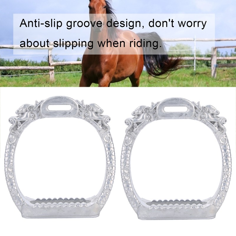 Stainless Steel Electroplated Lightweight Safety Stirrups Horse Riding Racing Accessory