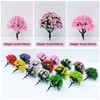 Woohome 50 PCS Miniature Trees Mixed Model Trees Pink Accessories