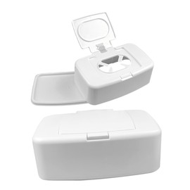 WOONEKY 2pcs Wipes Dispenser Material No Odor Healthy Compact and Lightweight Travel Wipes Case Organiser Dispenser