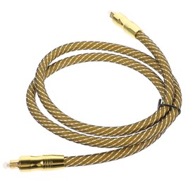 CAXUSD 1m Audio Optical Cable Optic Audio Line for Sound Bar and Tv Scratch High-Definition Signal Transmission Gold-Plated Connectors