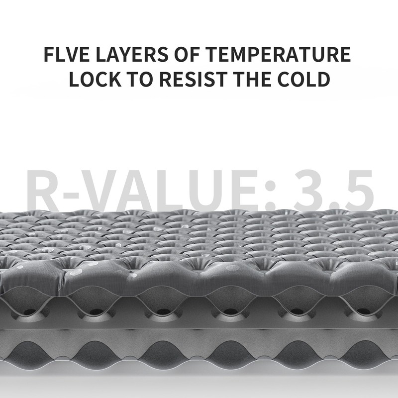 Naturehike 3.5 R-value camping sleeping pad 4 seasons ultralight self-inflating