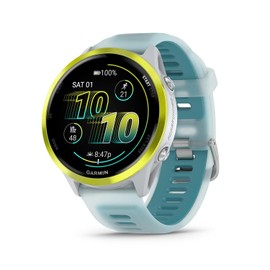 Garmin® Forerunner® 570, 47 mm, Reloj Inteligente avanzado GPS para Correr y triatlón, visualización AMOLED, características de Entrenamiento y recuperación, Whitestone/Amp Yellow