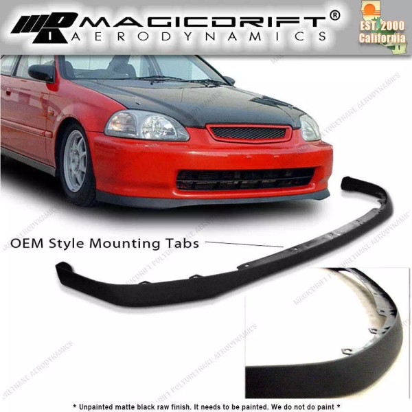 MagicDrift For 96-98 Honda Civic EK Add-On SIR Style Front