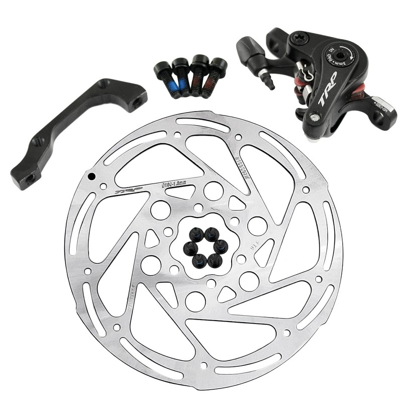 TRP SPYRE-C Road Alloy Mechancial Disc Brake Set 160mm Rotor,