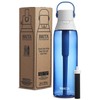 Brita Plastic Water Filter Bottle, 26 Ounce, Sapphire, 1 Count