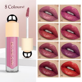 Qwesure Xixi Pearl Glitter Lip Glaze - Shiny Moisturising Velvety Silky Waterproof Long Lasting Moisturising Vegan Lip Gloss