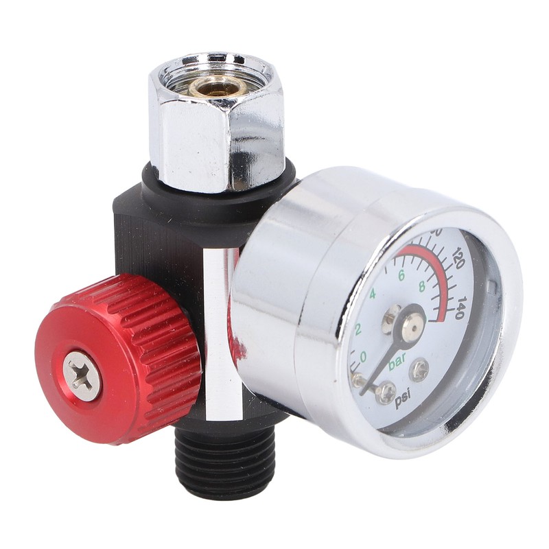 Spray Gun Air Pressure Regulator Aluminum Alloy High Accuracy Adjustment