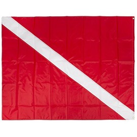 Trident 48 x 60 Inch Diver Down Flag, Multi Panel Construction (with Grommets)