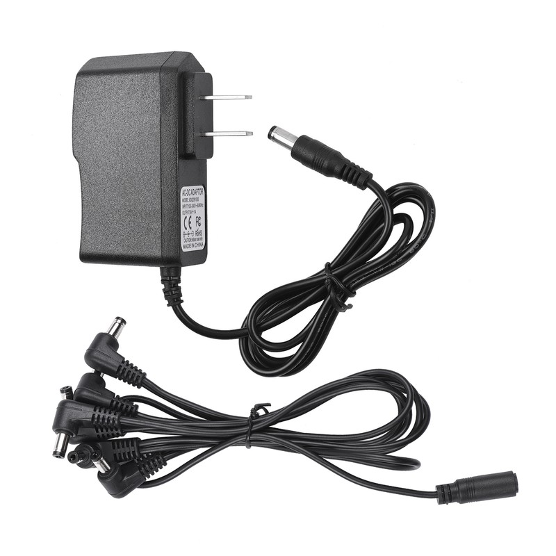 Guitar Effect Pedal Power Supply Adapter with 6 Ways Daisy
