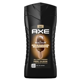 Axe Magnum Gold Caramel Billionaire 3-in-1 Shower Gel & Shampoo for Long-Lasting Freshness and Scent After Shower Dermatologically Tested 250 ml