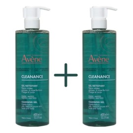 Avene Cleanance Gel Limpiador 400ml Pack De 2 Momento De Aplicación Día/noche Tipo De Piel Grasa