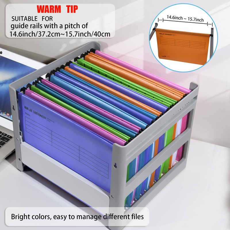FOOLSCAP, MerryNine Suspension Files Polypropylene Hanging Files with Tabs and
