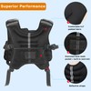 Weighted Vest, Adjustable 6-Point No-Bounce Straps (Chest/Side/Waist), for CrossFit, Gym