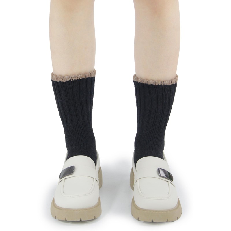 BomKinta Boot Socks for Women Winter Solid Thick Socks Soft