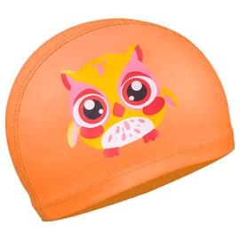 GWAWG Swimming Cap Kids,Swimming Caps,Kids Swimming Caps,Swimming Caps for 4-10 Years Old, Stretchy Swimming Hat Kids Boys Girls Teens (orange)