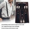 Mens Suspenders Strong Fixability Adjustable Beautiful Practical Fashionable Metal Clip