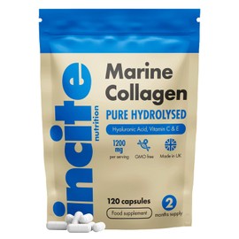 Marine Collagen Supplements for Women & Men 1200mg | 120 High Strength Marine Collagen Capsules | Pure Superior Type 1 Hydrolysed with Hyaluronic Acid, Vitamins C, E, B12, Copper, Zinc and Iodine