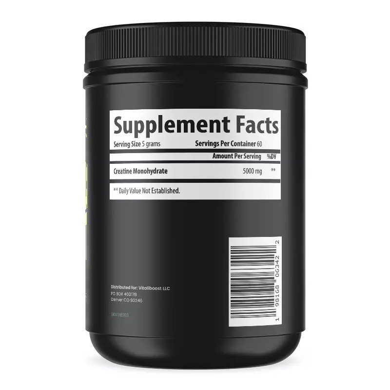 VB Health Muscle Boost: Pure Creatine Monohydrate - No Fillers