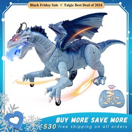 Remote Control Dragon Toy, Best Gift for Boys, Best Dream for Fan's Run-Fast Dino Girls Gift and Boy Gift Christmas Gift - Color: Fast-Run Ice Dragon