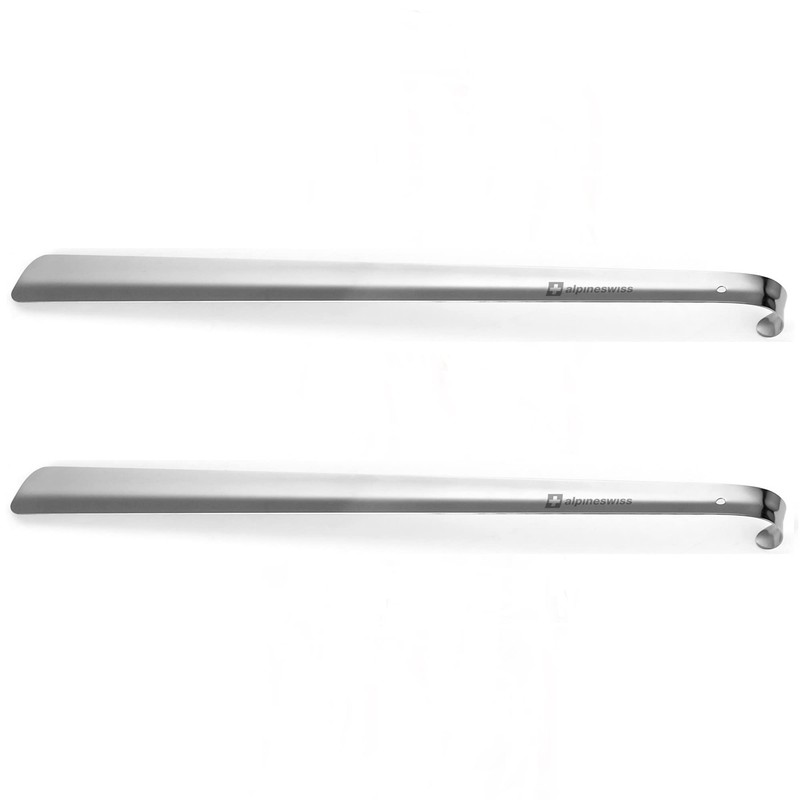 Alpine Swiss Heavy Duty Stainless Steel Shoe Horn Long Handle