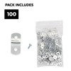 1/4" Depth --- Offset Mounting Canvas Z Clips for Picture