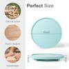 Round Decorative Tray Wood Bathroom Counter Organizer Farmhouse Kitchen Decor