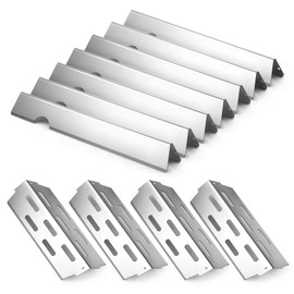 Terefour Grill Flavorizer Bars, Heat Deflectors Replacement Parts for Weber 66041, 66033, 66796, Weber Genesis II E-410, S-410, Genesis II LX E-440, S-440, 17” Stainless Steel Flavor Bars