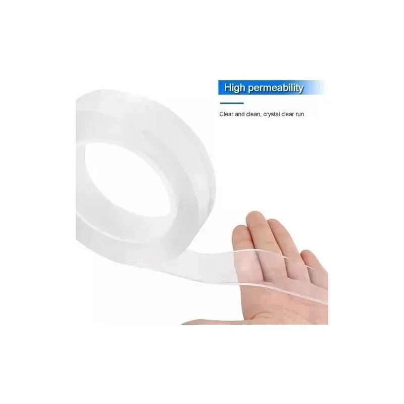 ML Cinta De Gel Doble Cara Reutilizable Transparente Lavable