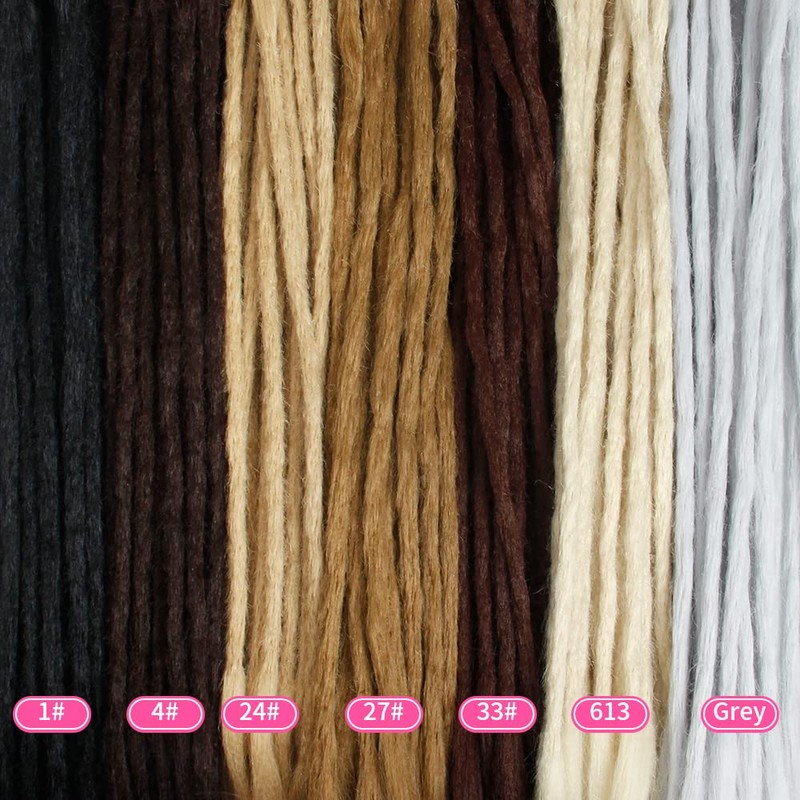 20 Inch 10 Strands/Pack Double Ended Dreadlocks Extensions Handmade Synthetic