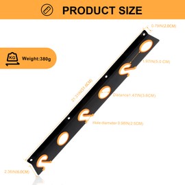 Fishing Rod Rack, Rod Holder, Mounted Storage Racks for Rods, Ceiling or Wall Mount for Poles in Garage，Heavy-Duty Steel Construction, Rod Rack for Garages, Cabins and Basements, Holds 6 Fishing Rods