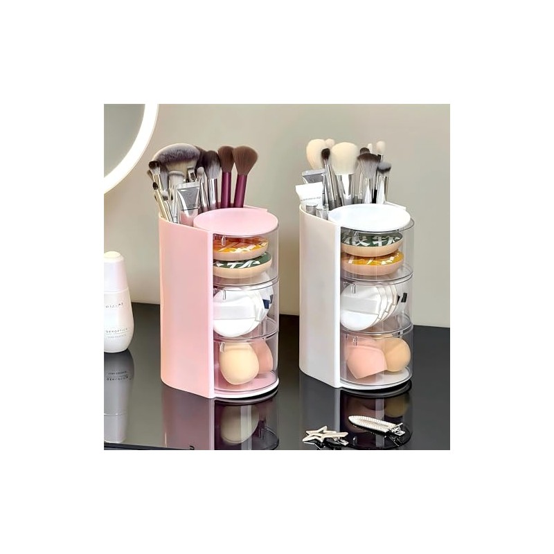 Toketa organizador de maquillaje giratorio 180° para escritorio