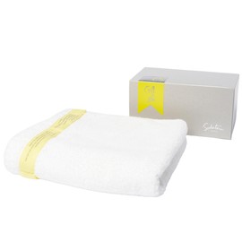 Yellow Ribbon Bath Towel, Shiro 23.6 x 47.2 inches (60 x 120 cm), 100% Cotton, Boxed 4582642896396