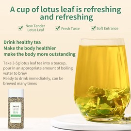 DOZO Lotus Leaf Lotus Leaves Tea Dried 11.98oz/340g Natural Loose Leaf Tea100% Herbal Tea Vegan Caffeine-Free 荷叶茶 荷葉