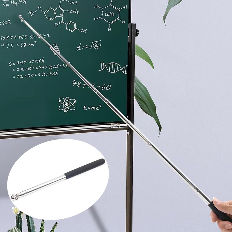 HGOCAHUZI 1.6m Telescopic Handheld Flagpole Stainless Steel Extendable Flag Pole