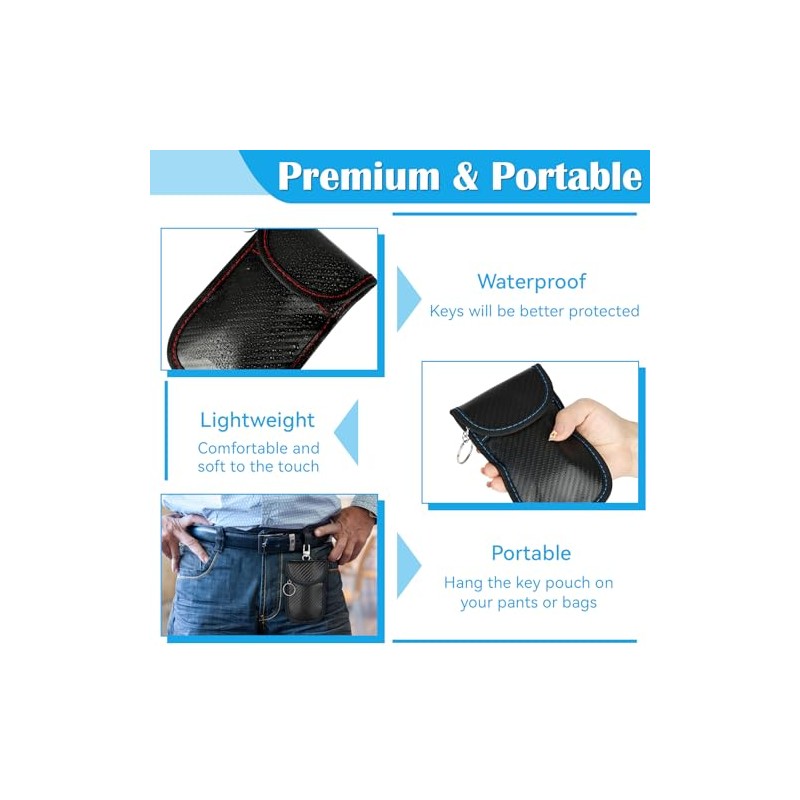 Hoiny RFID Signal Blocking Key Fob Protector - 2 Pack