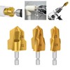 yikinb 3 Pcs PPR Lifting Step Drill Bits,Expansion Repair Drill