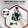 Zimpty 55-183 2PCS Carpet Tucking Hand-held Tucker Tool Plastic Bolster
