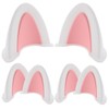HOMSFOU Motorcycle Helmet Cat Ear Accessories 3 Pairs Self-Adhesive Kitten