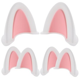 HOMSFOU Motorcycle Helmet Cat Ear Accessories 3 Pairs Self-Adhesive Kitten Ear Decorations for Scooter Bicycle Helmet Unique Ornament