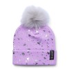 Justice Girls Splatter Foil Print Beanie and Gloves 2-Piece Set,