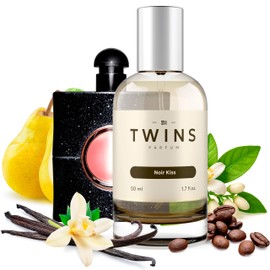 TWINS - Impression by Blk Opiu.m - Luxury Unisex Perfume - Clean Ingredients, Paraben Free, Cruelty Free, Vegan Spray - Eau De Parfum Spray - Noir Kiss - Fragrance 1.7 fl. Oz. (50ml)