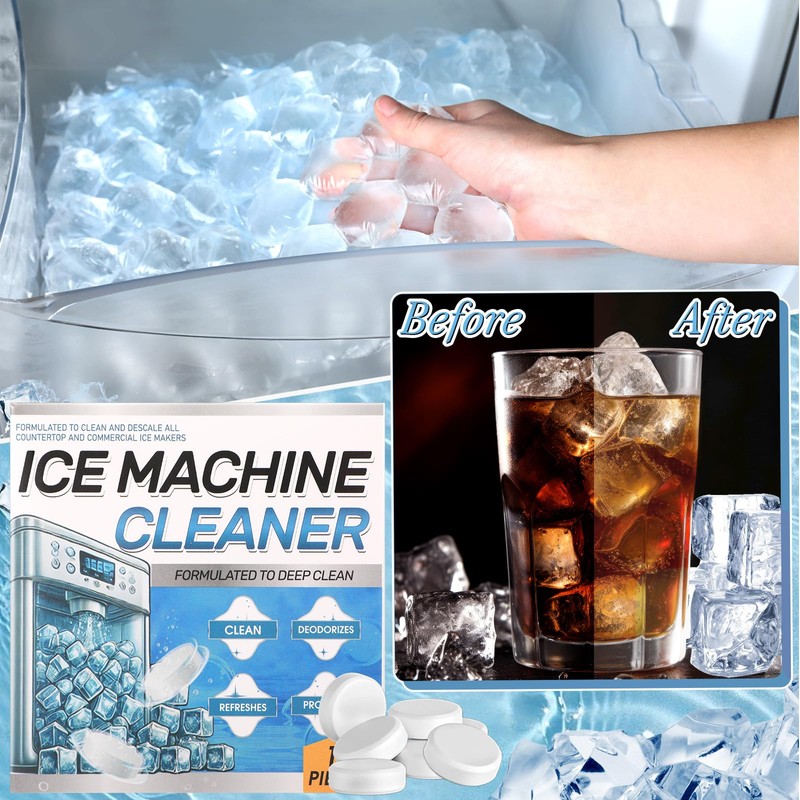 Swiffen 2 Pack 24 Pcs Ice Machine Cleaner Tablets Descaler,