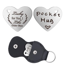Funny Boyfriend Birthday Gifts for Husband Anniversary Christmas Gifts for Fiance Engagement Gift for Men Hubby Romantic Valentines Gifts for Bf Partner Gifts for Him Best Friend Pocket Hug Keyring