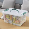 Ggbin 6-Pack Plastic Latching Storage Bin with Lid and Handle,