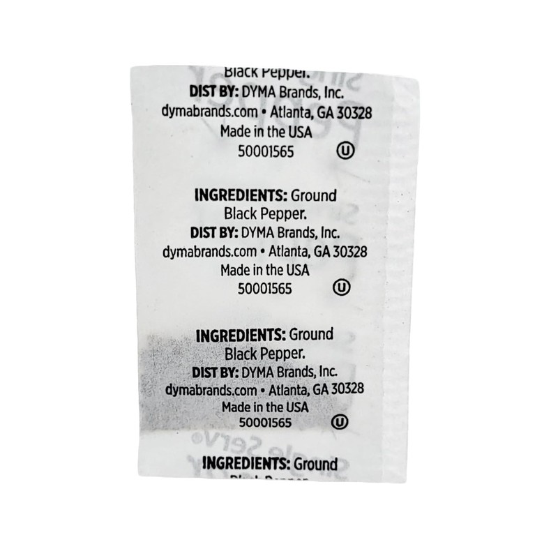 1,000 packets of gourmet ground black pepper 0.1g. each-The brand