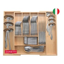 Zanetti - Bandeja Para Cubiertos Expandible - 8 Compartimentos - 100% Bambú