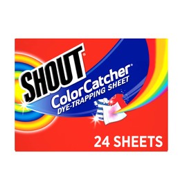 Shout Color Catcher Sheets for Laundry, Allow Mixed Washes, Prevent Color Runs and Maintain Original Clothing, 24 Count - Pack of 1