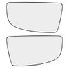 Brock Replacement Driver and Passenger Side Lower Tow Mirrors Glass