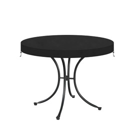 VANSHEIM Circular Table Top Cover Waterproof Garden Round Table Top Cover Outdoor Table Cover for Round Bistro Table and Folding Table with Heavy Duty Oxford Fabric Weatherproof Covers Ø62x10cm