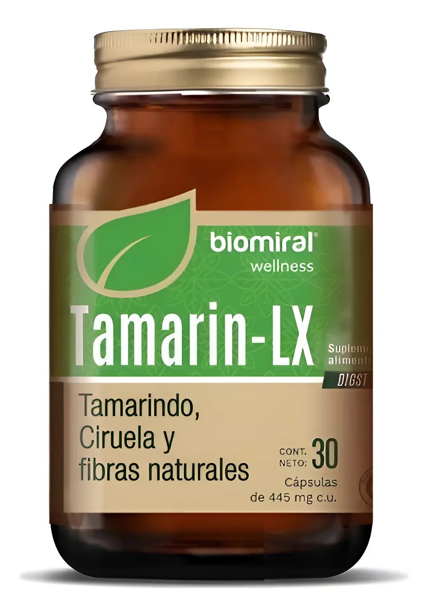 Biomiral Tamarin Lx Colageno Tamarindo Ciruela 30 Cap 455mg